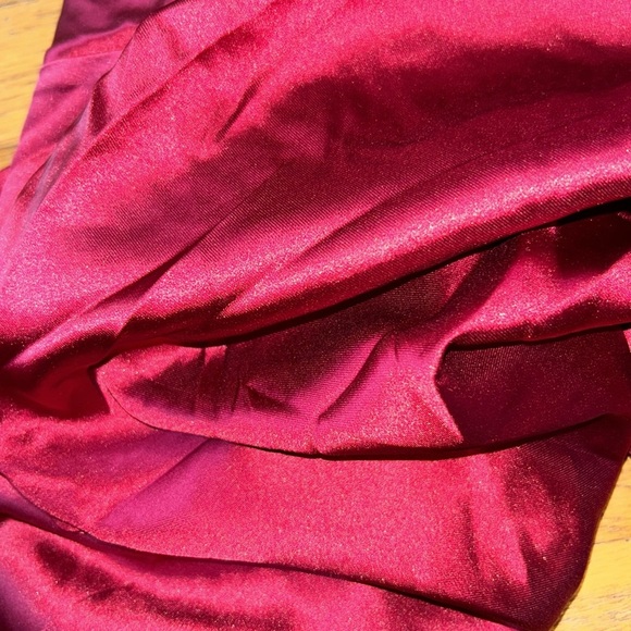 NWOT Princess Polly Satin Shellie Strapless Mini Dress Red - Picture 13 of 14